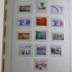 Collection timbres de Canada 1879-1992 neufs et oblitérés en album lux. Collection timbres de Canada 1879-1992 neufs et oblitérés en album lux.