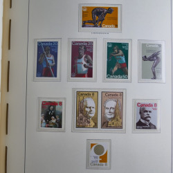 Collection timbres de Canada 1879-1992 neufs et oblitérés en album lux. Collection timbres de Canada 1879-1992 neufs et oblitérés en album lux.