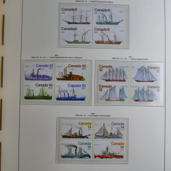 Collection timbres de Canada 1879-1992 neufs et oblitérés en album lux. Collection timbres de Canada 1879-1992 neufs et oblitérés en album lux.