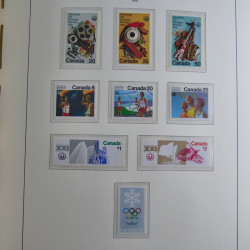 Collection timbres de Canada 1879-1992 neufs et oblitérés en album lux. Collection timbres de Canada 1879-1992 neufs et oblitérés en album lux.