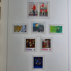 Collection timbres de Canada 1879-1992 neufs et oblitérés en album lux. Collection timbres de Canada 1879-1992 neufs et oblitérés en album lux.