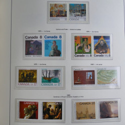Collection timbres de Canada 1879-1992 neufs et oblitérés en album lux. Collection timbres de Canada 1879-1992 neufs et oblitérés en album lux.