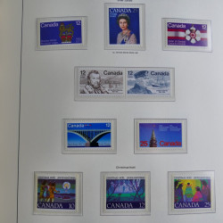 Collection timbres de Canada 1879-1992 neufs et oblitérés en album lux. Collection timbres de Canada 1879-1992 neufs et oblitérés en album lux.