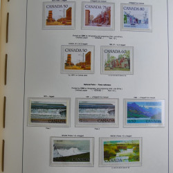 Collection timbres de Canada 1879-1992 neufs et oblitérés en album lux. Collection timbres de Canada 1879-1992 neufs et oblitérés en album lux.