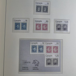 Collection timbres de Canada 1879-1992 neufs et oblitérés en album lux. Collection timbres de Canada 1879-1992 neufs et oblitérés en album lux.