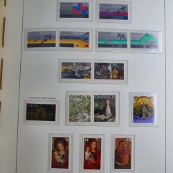 Collection timbres de Canada 1879-1992 neufs et oblitérés en album lux. Collection timbres de Canada 1879-1992 neufs et oblitérés en album lux.