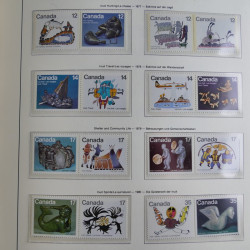 Collection timbres de Canada 1879-1992 neufs et oblitérés en album lux. Collection timbres de Canada 1879-1992 neufs et oblitérés en album lux.