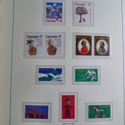 Collection timbres de Canada 1879-1992 neufs et oblitérés en album lux. Collection timbres de Canada 1879-1992 neufs et oblitérés en album lux.
