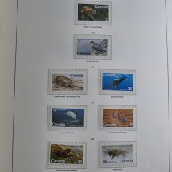 Collection timbres de Canada 1879-1992 neufs et oblitérés en album lux. Collection timbres de Canada 1879-1992 neufs et oblitérés en album lux.