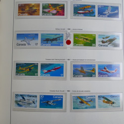 Collection timbres de Canada 1879-1992 neufs et oblitérés en album lux. Collection timbres de Canada 1879-1992 neufs et oblitérés en album lux.