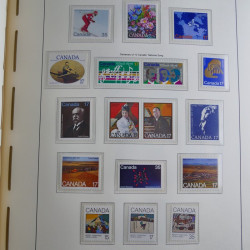 Collection timbres de Canada 1879-1992 neufs et oblitérés en album lux. Collection timbres de Canada 1879-1992 neufs et oblitérés en album lux.