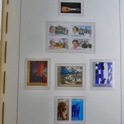 Collection timbres de Canada 1879-1992 neufs et oblitérés en album lux. Collection timbres de Canada 1879-1992 neufs et oblitérés en album lux.
