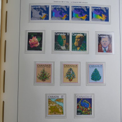 Collection timbres de Canada 1879-1992 neufs et oblitérés en album lux. Collection timbres de Canada 1879-1992 neufs et oblitérés en album lux.