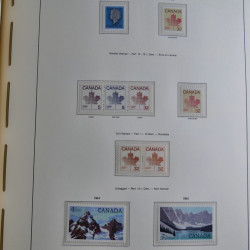 Collection timbres de Canada 1879-1992 neufs et oblitérés en album lux. Collection timbres de Canada 1879-1992 neufs et oblitérés en album lux.