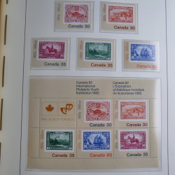 Collection timbres de Canada 1879-1992 neufs et oblitérés en album lux. Collection timbres de Canada 1879-1992 neufs et oblitérés en album lux.