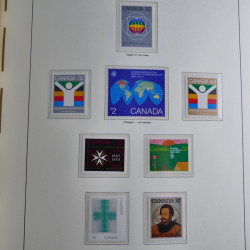 Collection timbres de Canada 1879-1992 neufs et oblitérés en album lux. Collection timbres de Canada 1879-1992 neufs et oblitérés en album lux.