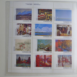 Collection timbres de Canada 1879-1992 neufs et oblitérés en album lux. Collection timbres de Canada 1879-1992 neufs et oblitérés en album lux.