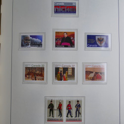Collection timbres de Canada 1879-1992 neufs et oblitérés en album lux. Collection timbres de Canada 1879-1992 neufs et oblitérés en album lux.