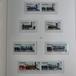 Collection timbres de Canada 1879-1992 neufs et oblitérés en album lux. Collection timbres de Canada 1879-1992 neufs et oblitérés en album lux.