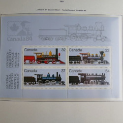 Collection timbres de Canada 1879-1992 neufs et oblitérés en album lux. Collection timbres de Canada 1879-1992 neufs et oblitérés en album lux.