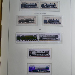 Collection timbres de Canada 1879-1992 neufs et oblitérés en album lux. Collection timbres de Canada 1879-1992 neufs et oblitérés en album lux.