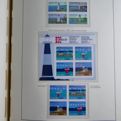 Collection timbres de Canada 1879-1992 neufs et oblitérés en album lux. Collection timbres de Canada 1879-1992 neufs et oblitérés en album lux.