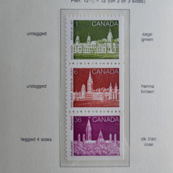 Collection timbres de Canada 1879-1992 neufs et oblitérés en album lux. Collection timbres de Canada 1879-1992 neufs et oblitérés en album lux.