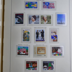 Collection timbres de Canada 1879-1992 neufs et oblitérés en album lux. Collection timbres de Canada 1879-1992 neufs et oblitérés en album lux.