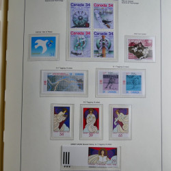 Collection timbres de Canada 1879-1992 neufs et oblitérés en album lux. Collection timbres de Canada 1879-1992 neufs et oblitérés en album lux.