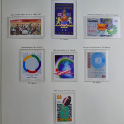 Collection timbres de Canada 1879-1992 neufs et oblitérés en album lux. Collection timbres de Canada 1879-1992 neufs et oblitérés en album lux.