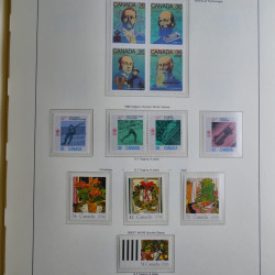 Collection timbres de Canada 1879-1992 neufs et oblitérés en album lux. Collection timbres de Canada 1879-1992 neufs et oblitérés en album lux.