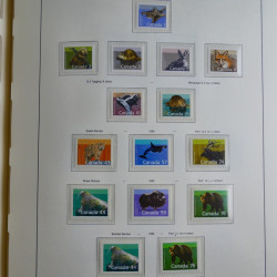 Collection timbres de Canada 1879-1992 neufs et oblitérés en album lux. Collection timbres de Canada 1879-1992 neufs et oblitérés en album lux.
