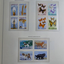 Collection timbres de Canada 1879-1992 neufs et oblitérés en album lux. Collection timbres de Canada 1879-1992 neufs et oblitérés en album lux.