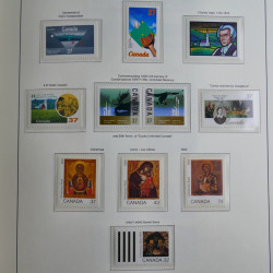 Collection timbres de Canada 1879-1992 neufs et oblitérés en album lux. Collection timbres de Canada 1879-1992 neufs et oblitérés en album lux.