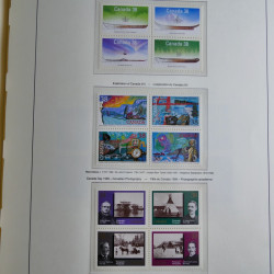 Collection timbres de Canada 1879-1992 neufs et oblitérés en album lux. Collection timbres de Canada 1879-1992 neufs et oblitérés en album lux.
