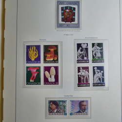 Collection timbres de Canada 1879-1992 neufs et oblitérés en album lux. Collection timbres de Canada 1879-1992 neufs et oblitérés en album lux.
