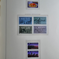 Collection timbres de Canada 1879-1992 neufs et oblitérés en album lux. Collection timbres de Canada 1879-1992 neufs et oblitérés en album lux.
