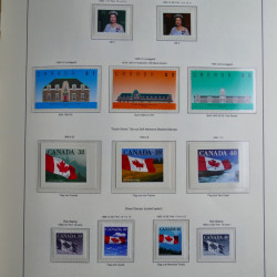 Collection timbres de Canada 1879-1992 neufs et oblitérés en album lux. Collection timbres de Canada 1879-1992 neufs et oblitérés en album lux.