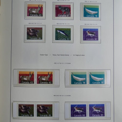 Collection timbres de Canada 1879-1992 neufs et oblitérés en album lux. Collection timbres de Canada 1879-1992 neufs et oblitérés en album lux.