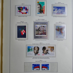 Collection timbres de Canada 1879-1992 neufs et oblitérés en album lux. Collection timbres de Canada 1879-1992 neufs et oblitérés en album lux.