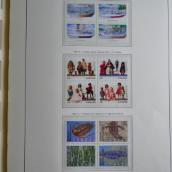 Collection timbres de Canada 1879-1992 neufs et oblitérés en album lux. Collection timbres de Canada 1879-1992 neufs et oblitérés en album lux.