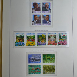 Collection timbres de Canada 1879-1992 neufs et oblitérés en album lux. Collection timbres de Canada 1879-1992 neufs et oblitérés en album lux.