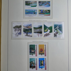 Collection timbres de Canada 1879-1992 neufs et oblitérés en album lux. Collection timbres de Canada 1879-1992 neufs et oblitérés en album lux.