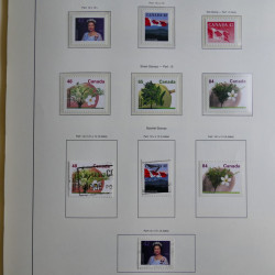 Collection timbres de Canada 1879-1992 neufs et oblitérés en album lux. Collection timbres de Canada 1879-1992 neufs et oblitérés en album lux.