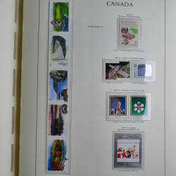 Collection timbres de Canada 1879-1992 neufs et oblitérés en album lux. Collection timbres de Canada 1879-1992 neufs et oblitérés en album lux.