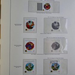 Collection timbres de Canada 1879-1992 neufs et oblitérés en album lux. Collection timbres de Canada 1879-1992 neufs et oblitérés en album lux.