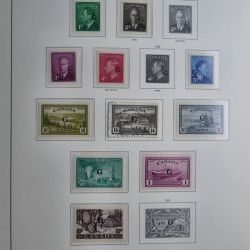 Collection timbres de Canada 1879-1992 neufs et oblitérés en album lux. Collection timbres de Canada 1879-1992 neufs et oblitérés en album lux.