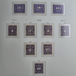 Collection timbres de Canada 1879-1992 neufs et oblitérés en album lux. Collection timbres de Canada 1879-1992 neufs et oblitérés en album lux.