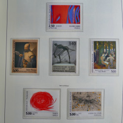 Collection timbres de France 1993-2002 neufs en album lux. Collection timbres de France 1993-2002 neufs en album lux.