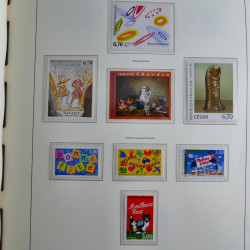 Collection timbres de France 1993-2002 neufs en album lux. Collection timbres de France 1993-2002 neufs en album lux.